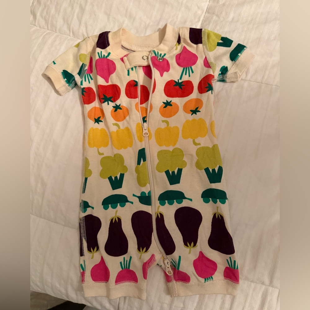 Hanna Andersson Earth Day 2-way zip shortie sleeper PJs